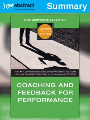 cover image of Coaching and Feedback for Performance (Summary)